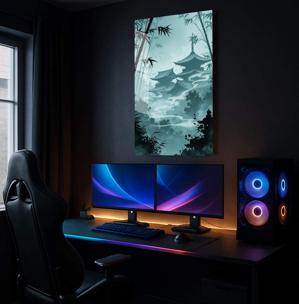 Bamboo Zen Temple - Showcase Mockup