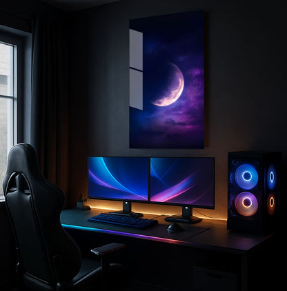 Cosmic Crescent Beauty - Lifestyle Mockup