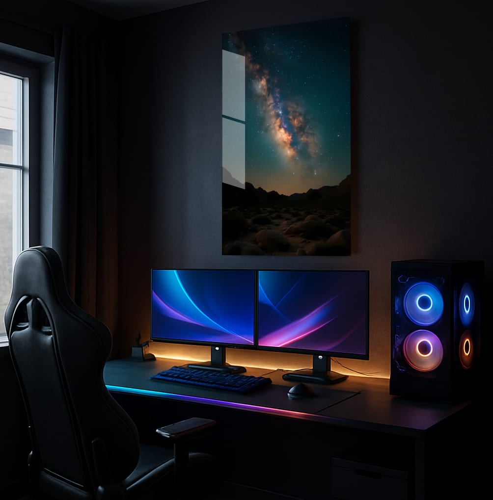 Celestial Desert Vista - Showcase Mockup