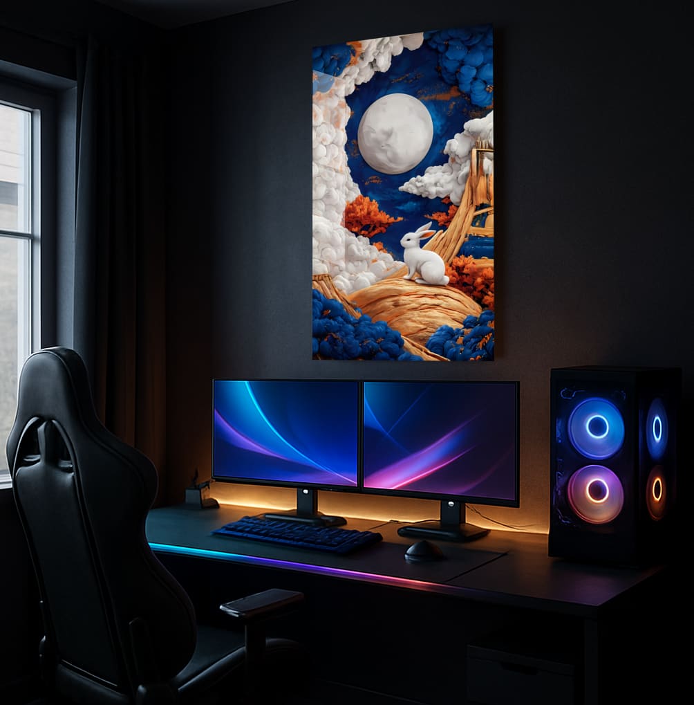 Lunar Rabbit Dreamscape - Lifestyle Mockup