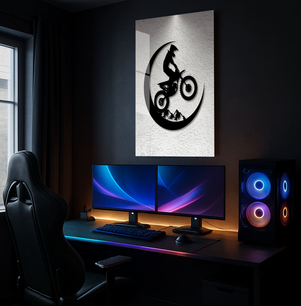 Moon Ride Silhouette - Showcase Mockup