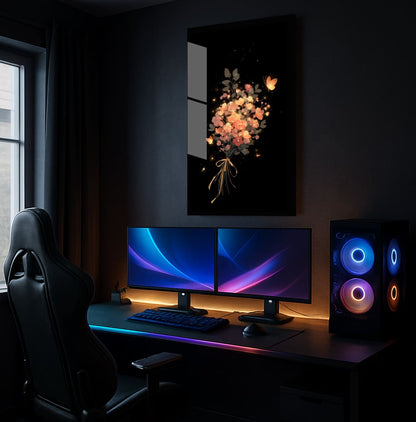 Floral Midnight Glow - Showcase Mockup