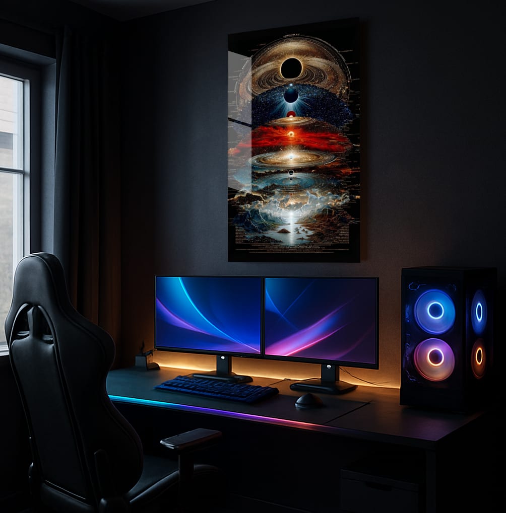 Cosmic Layers Unveiled - Showcase Mockup