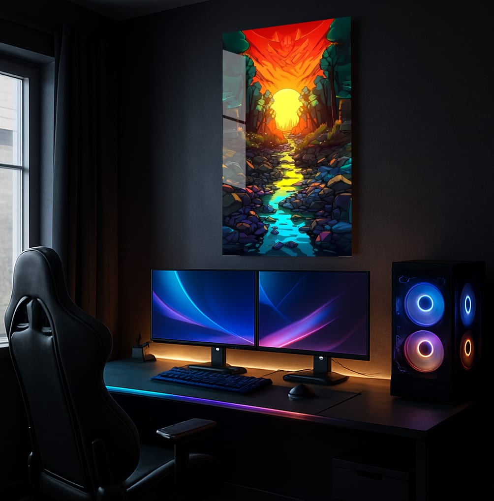 Golden Stream Pathway - Lifestyle Mockup