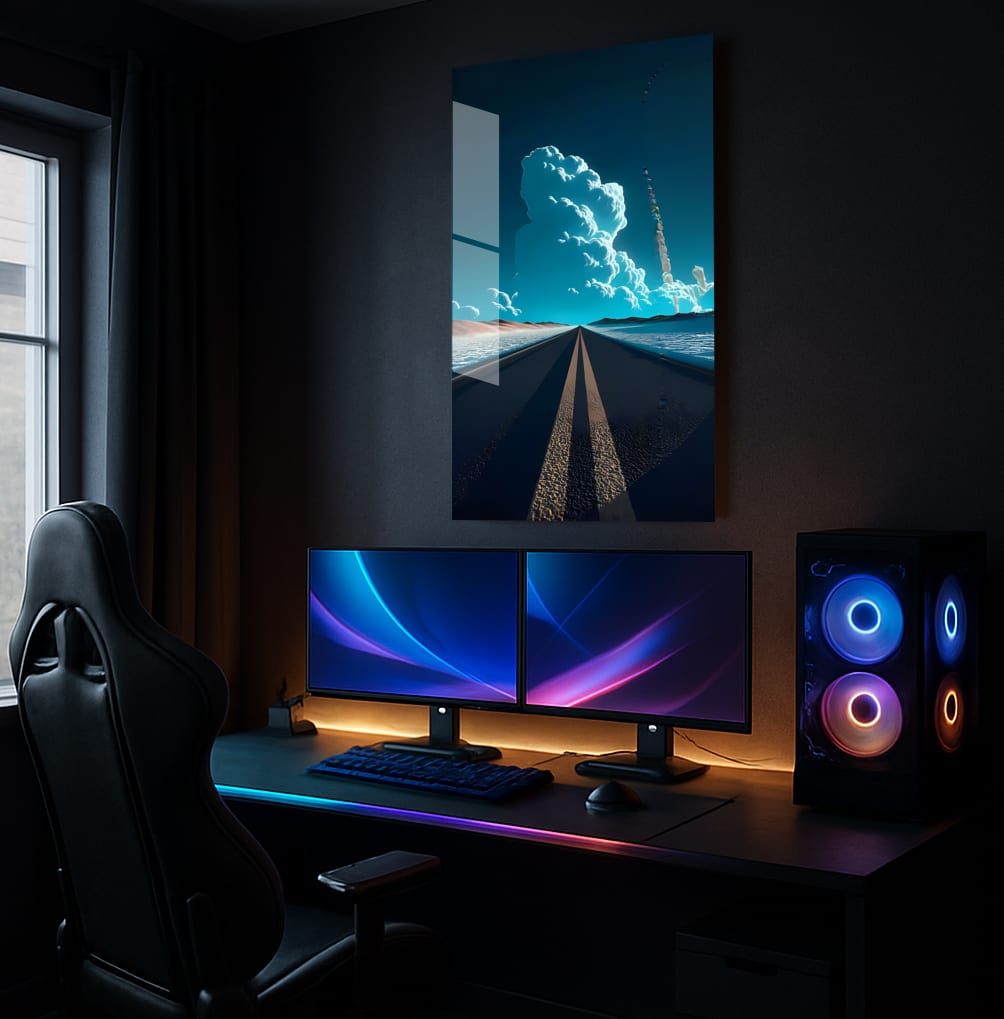 Infinite Road Ahead - Showcase Mockup