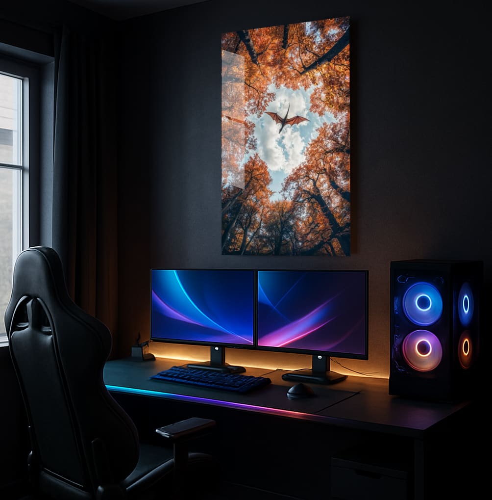 Autumn Dragon Flight - Showcase Mockup