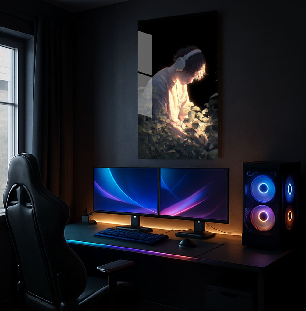 Golden Tranquility Tune - Showcase Mockup