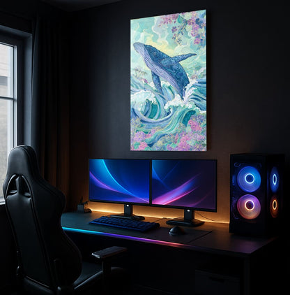 Majestic Whale Leap - Showcase Mockup