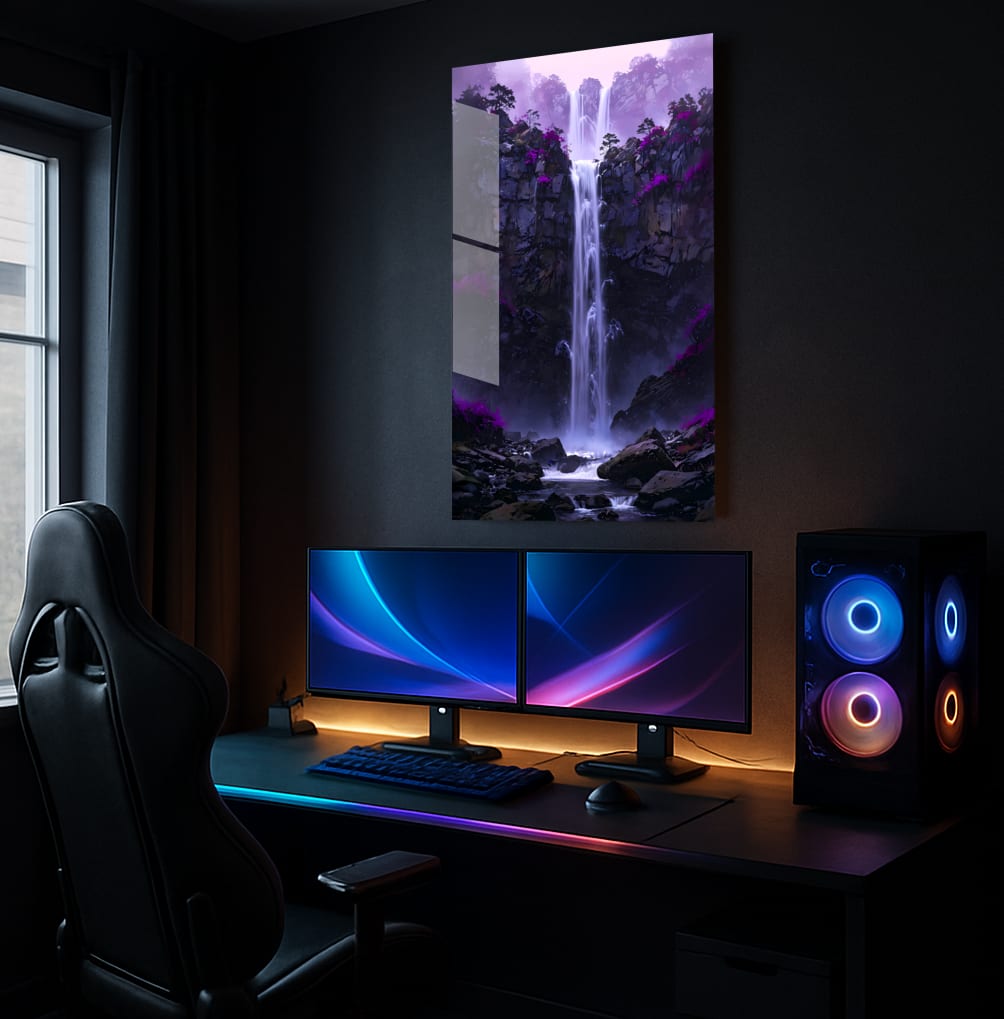 Ethereal Falls Majesty - Lifestyle Mockup