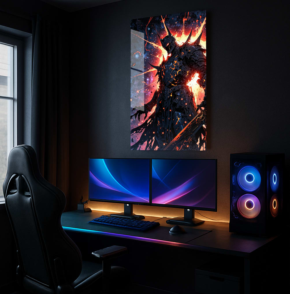 Burning Dark Knight - Lifestyle Mockup