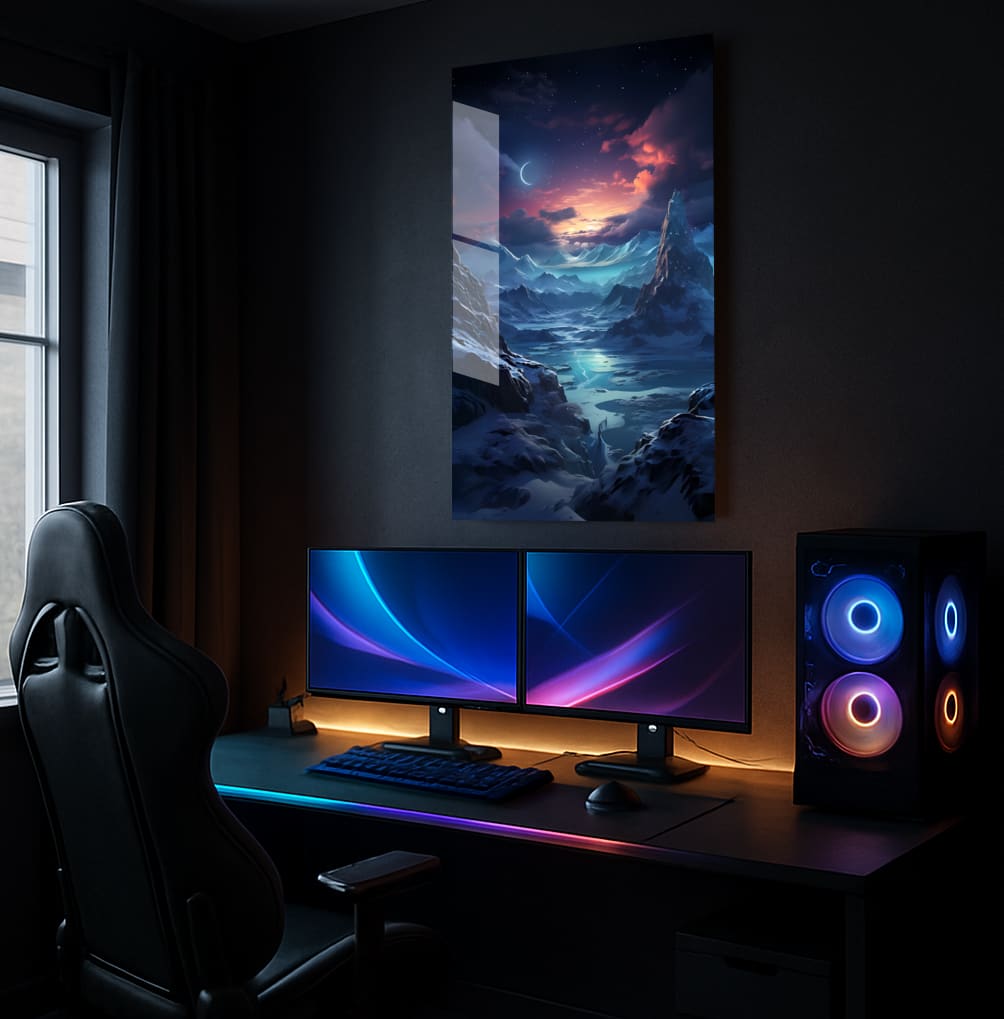 Frozen Midnight Serenity - Lifestyle Mockup