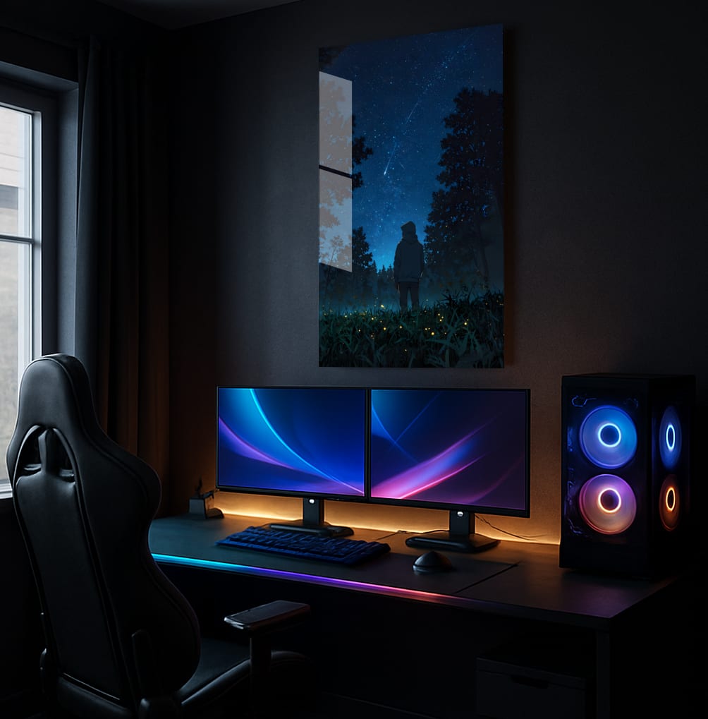 Stargazing in Solitude - Showcase Mockup