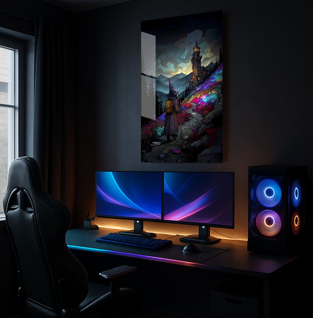 Wizard's Colorful Journey - Lifestyle Mockup