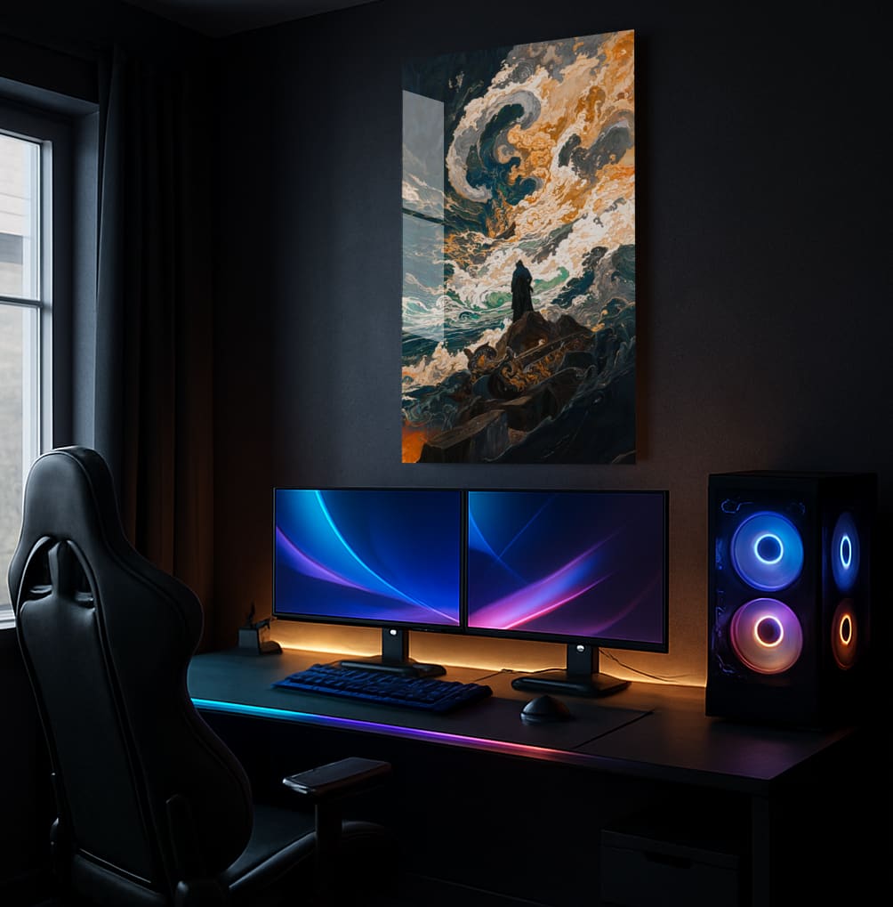 Stormy Seascape Sentinel - Showcase Mockup