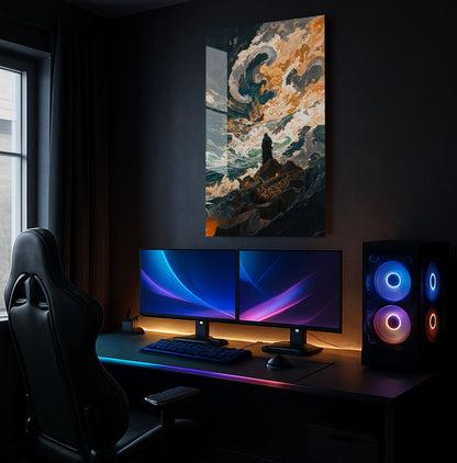 Stormy Seascape Sentinel - Showcase Mockup