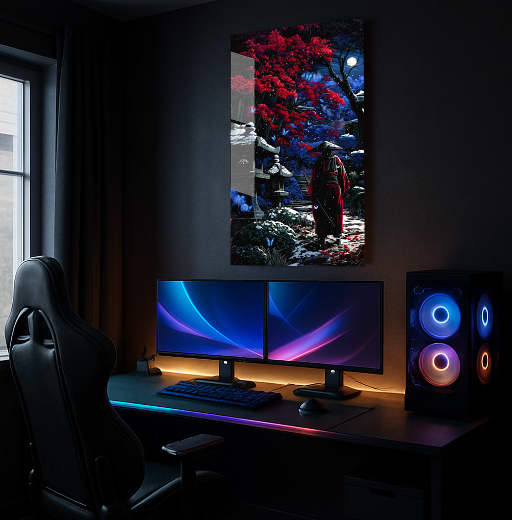 Crimson Moon Serenity - Showcase Mockup