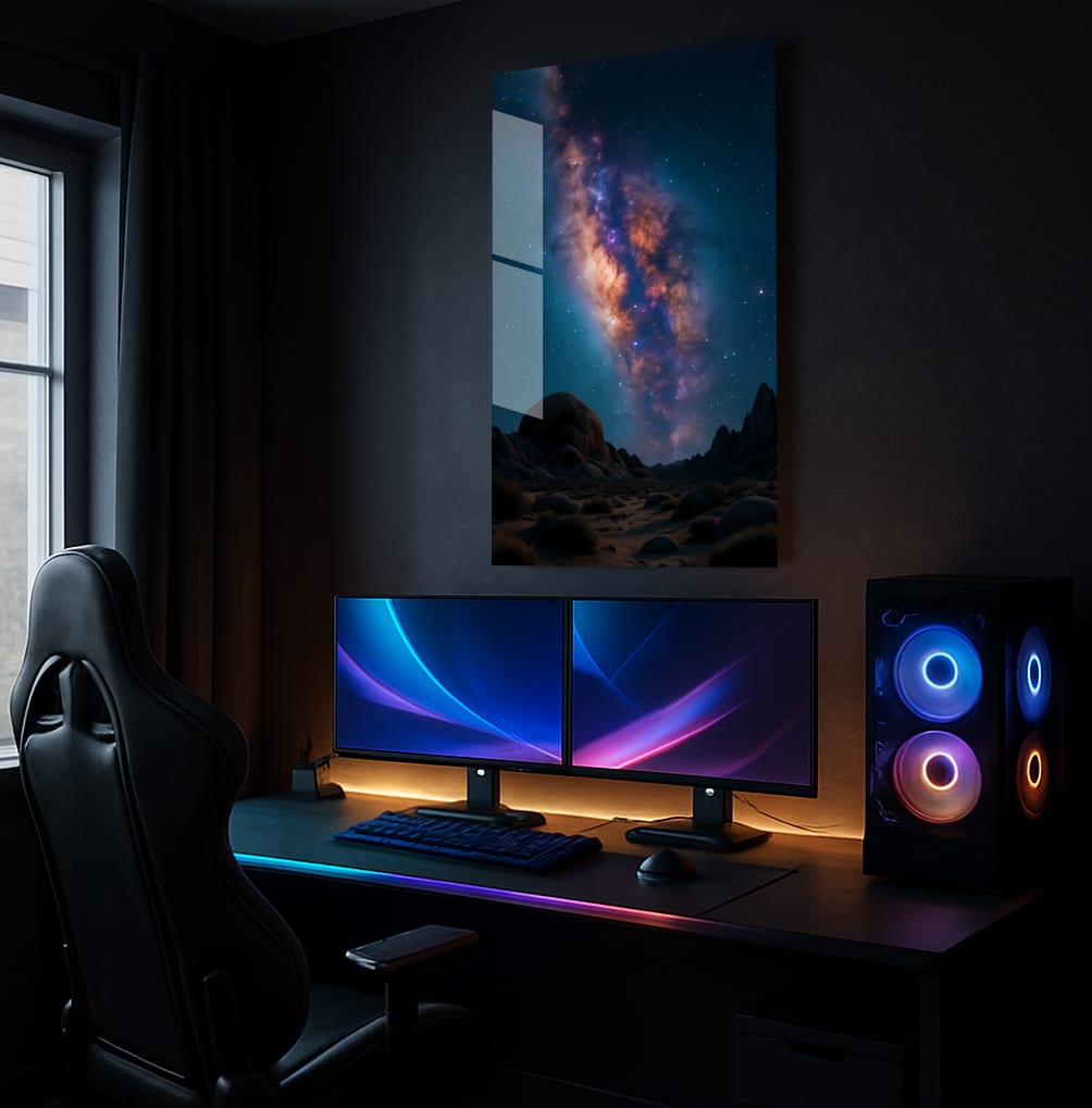 Cosmic Desert Night - Showcase Mockup