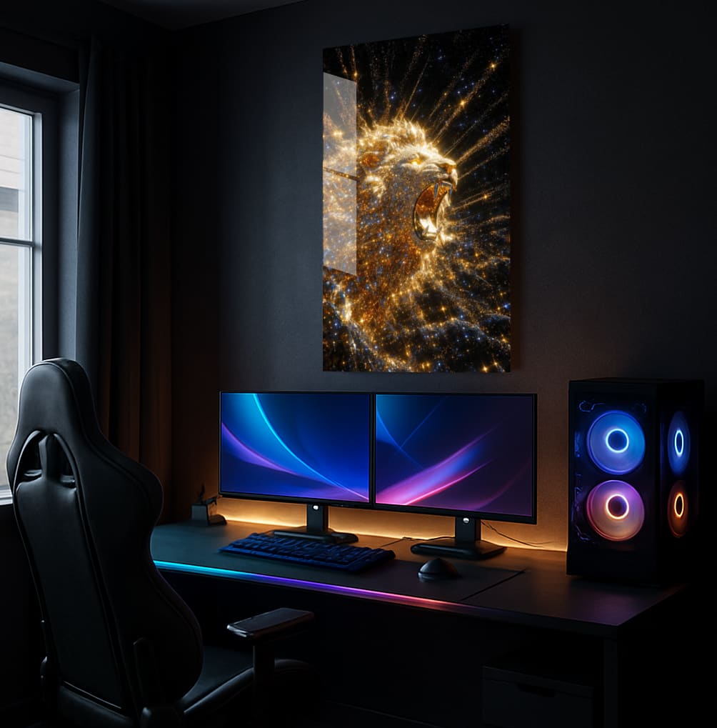 Cosmic Lion Roar - Showcase Mockup