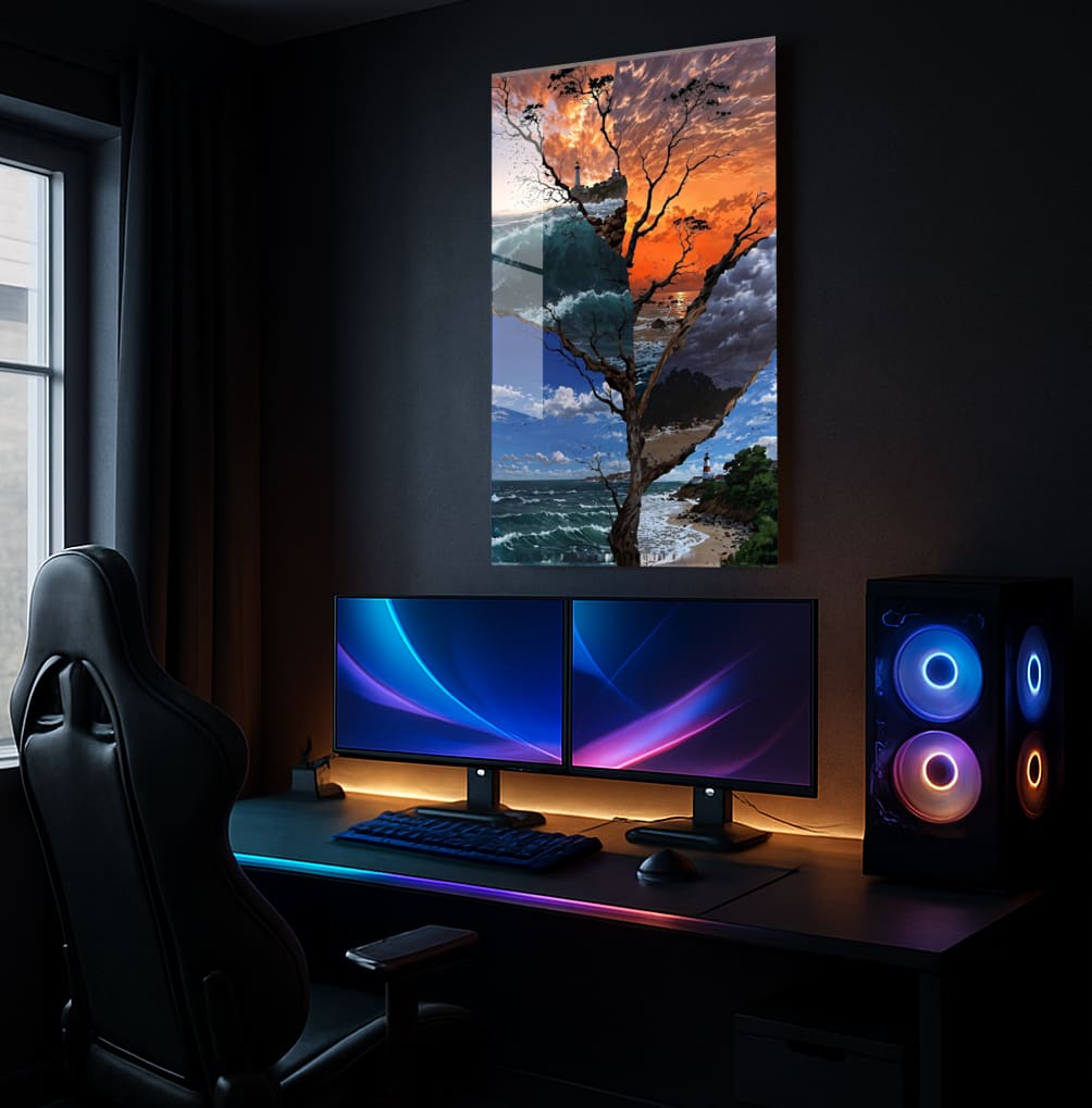 Split Coastal Seasons - Showcase Mockup