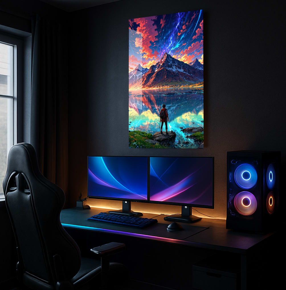 Cosmic Mountain Vista - Lifestyle Mockup