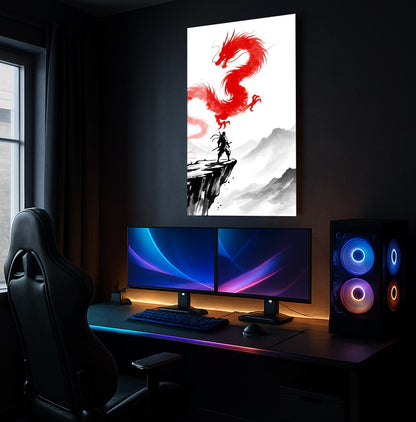 Dragon's Red Stare - Showcase Mockup