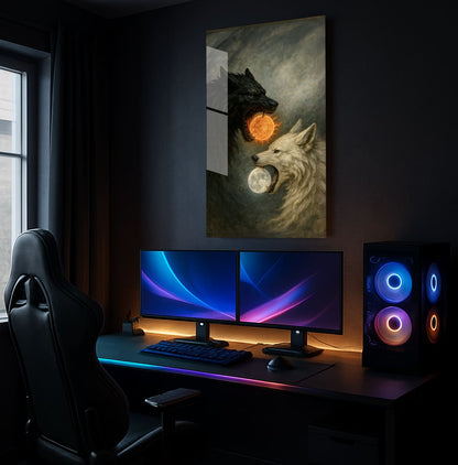 Wolf Sun Moon - Showcase Mockup