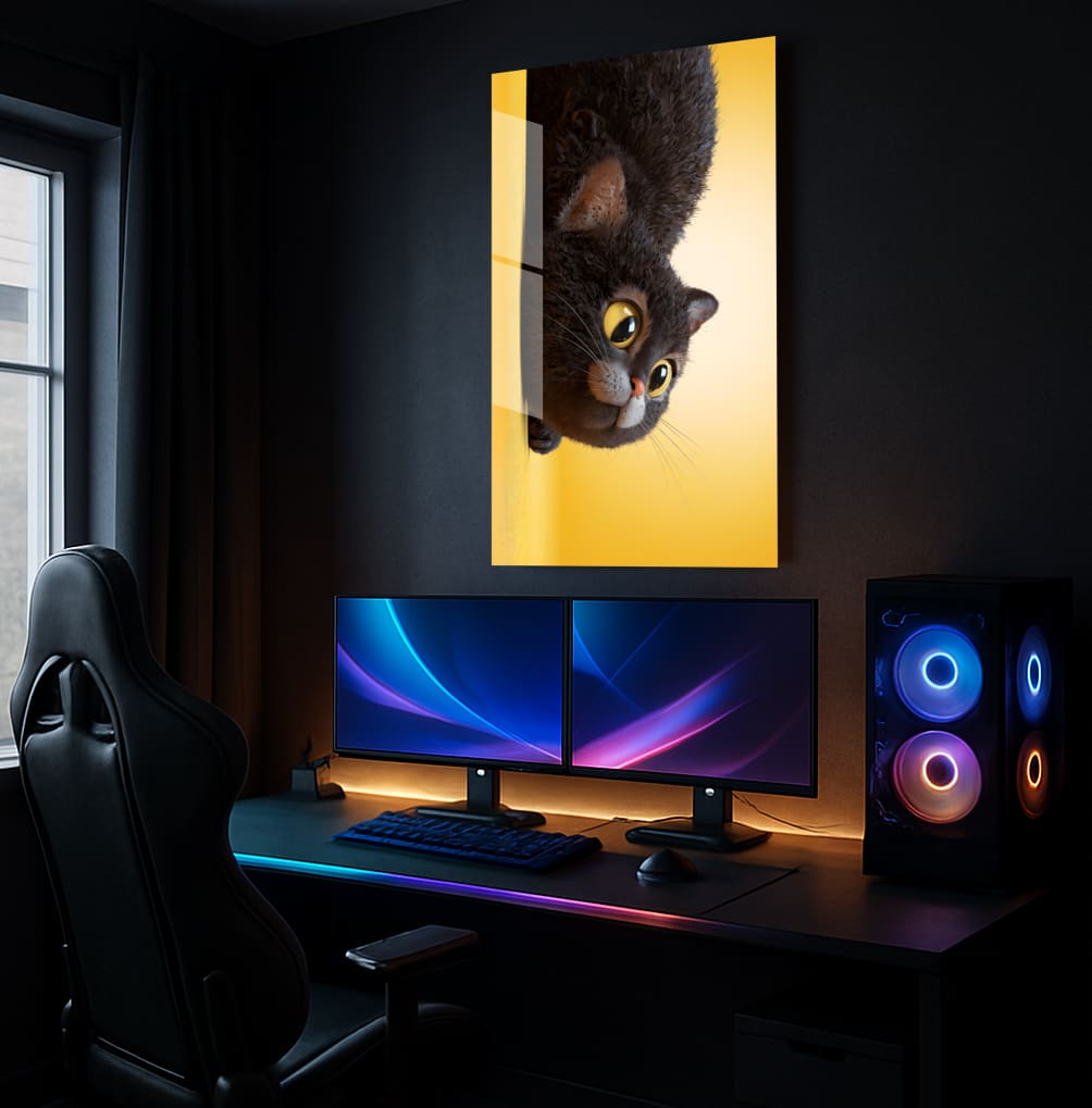 Animated Cat Portrait - Lifestyle Mockup