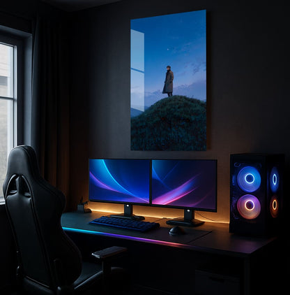 Stargazing Serenity Alone - Showcase Mockup