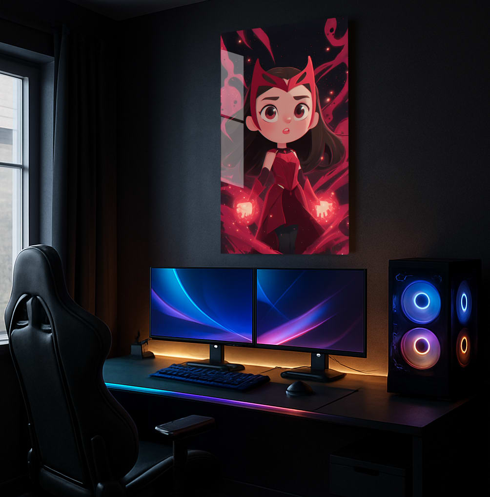 Crimson Witch Portrait - Lifestyle Mockup