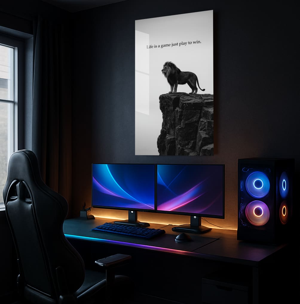 Majestic Lion's Wisdom - Showcase Mockup