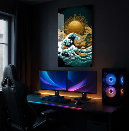 Pixelated Ocean Majesty - Lifestyle Mockup