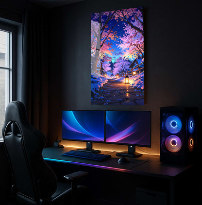 Winter Night Serenity - Lifestyle Mockup