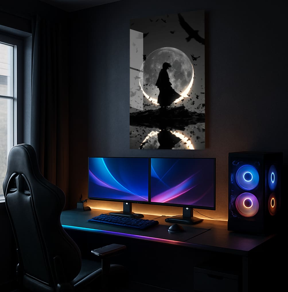 Lunar Bird Storm - Showcase Mockup