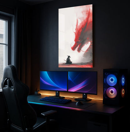 Dragon's Red Dawn - Showcase Mockup