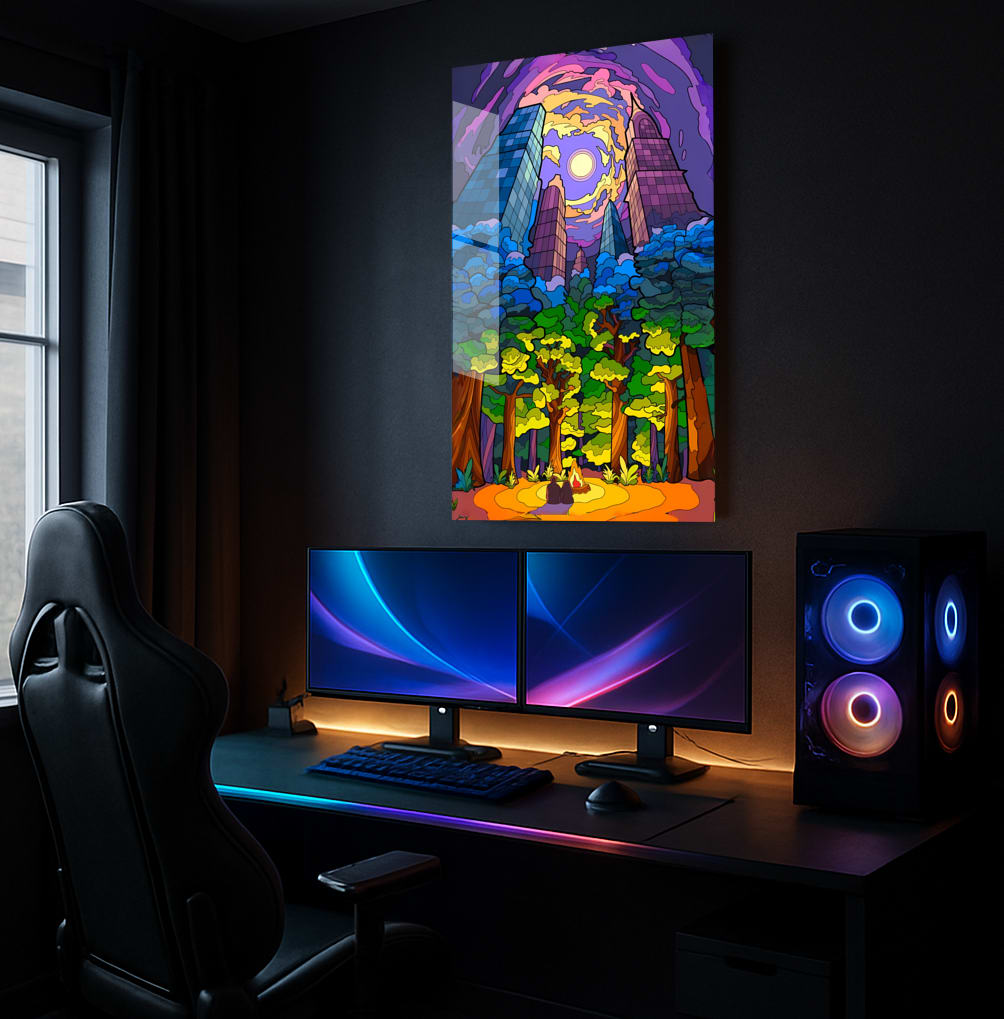 Urban Forest Campfire - Lifestyle Mockup