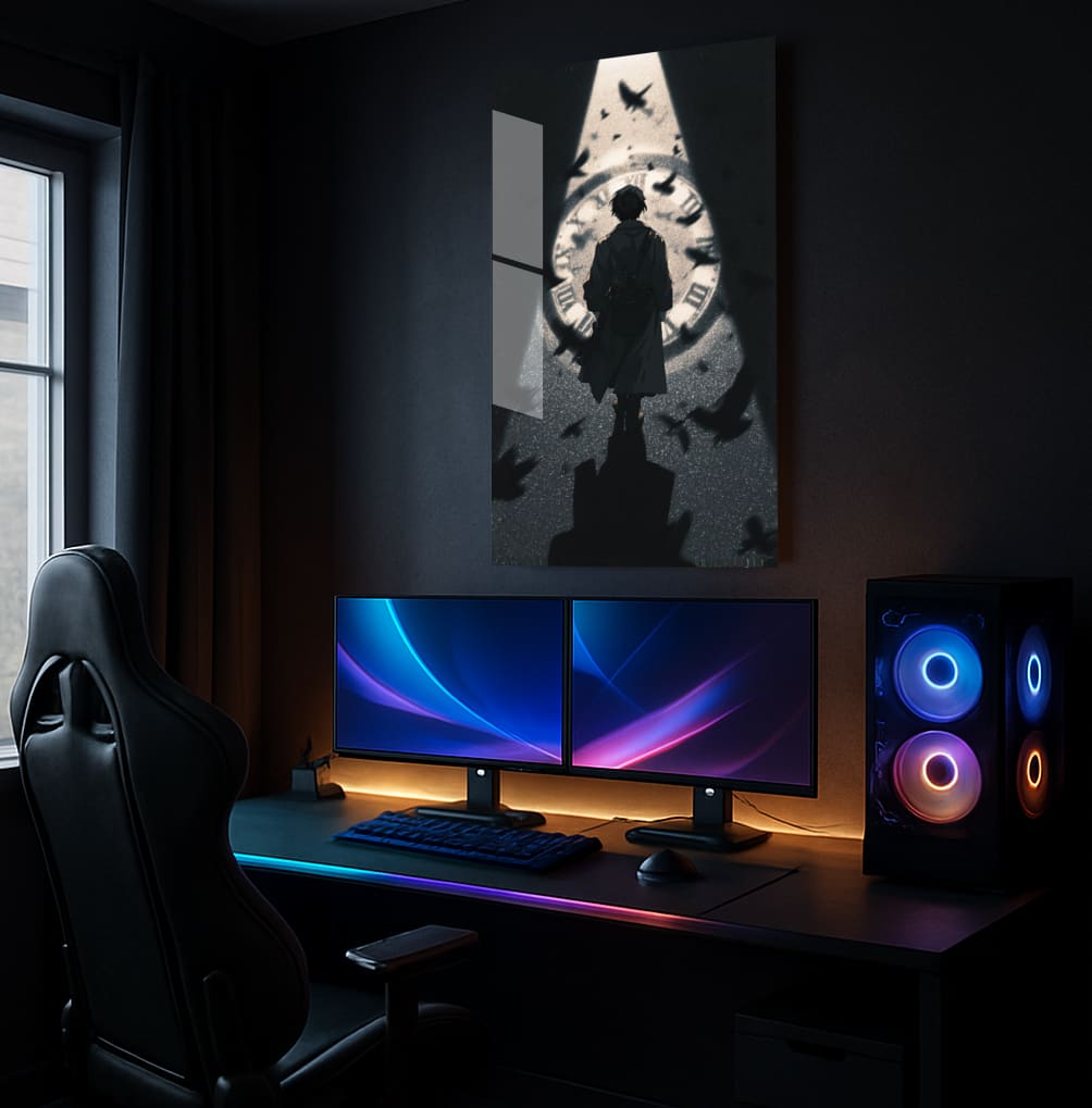 Temporal Silhouette Flock - Showcase Mockup