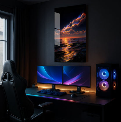 Fiery Ocean Sky - Showcase Mockup