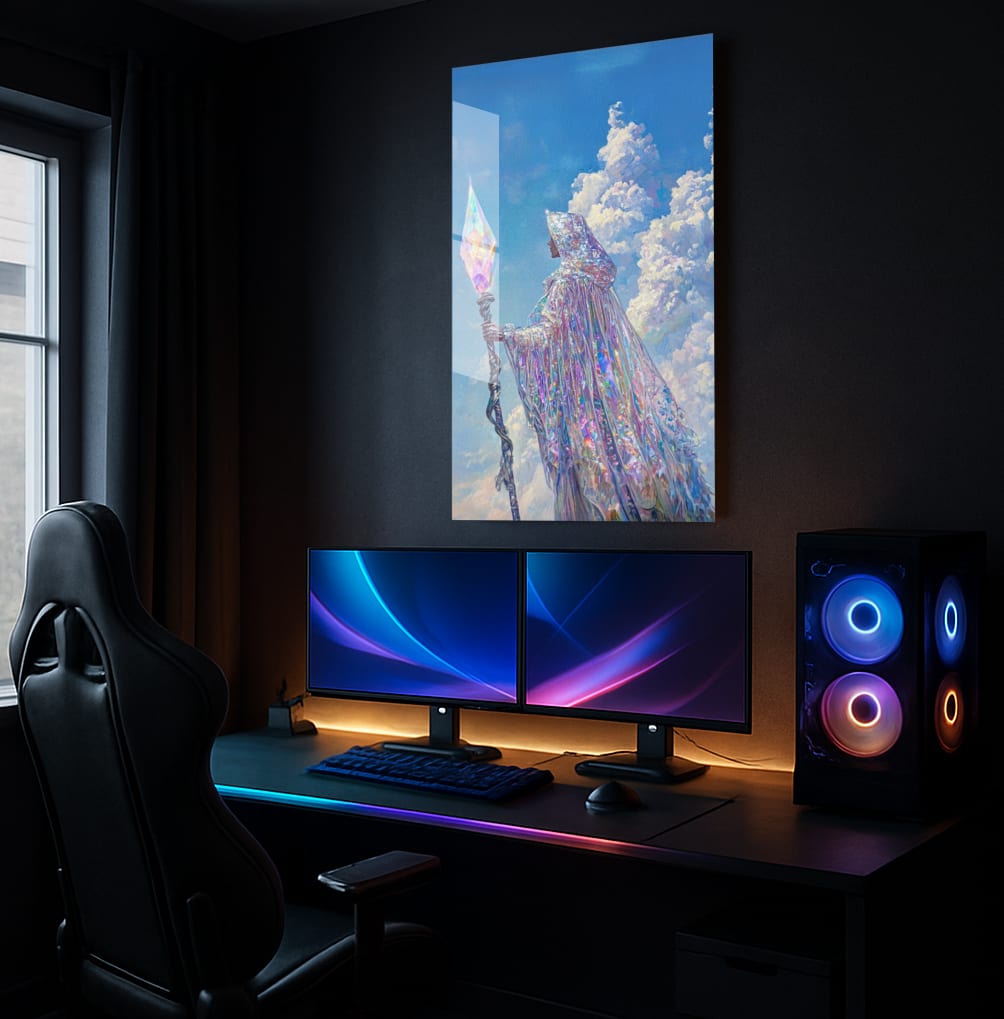 Celestial Crystal Guardian - Showcase Mockup