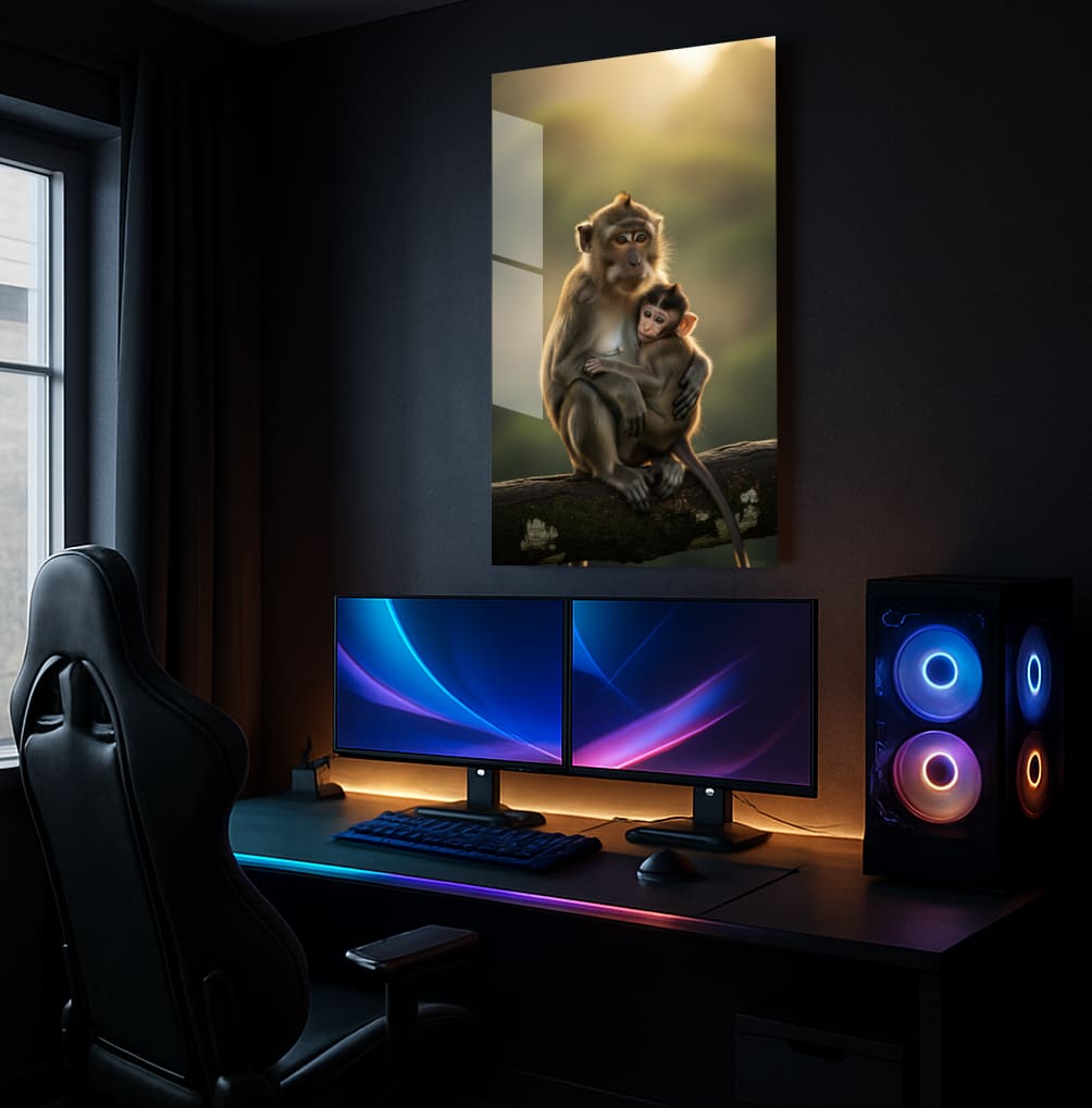 Monkey Mother's Love - Lifestyle Mockup