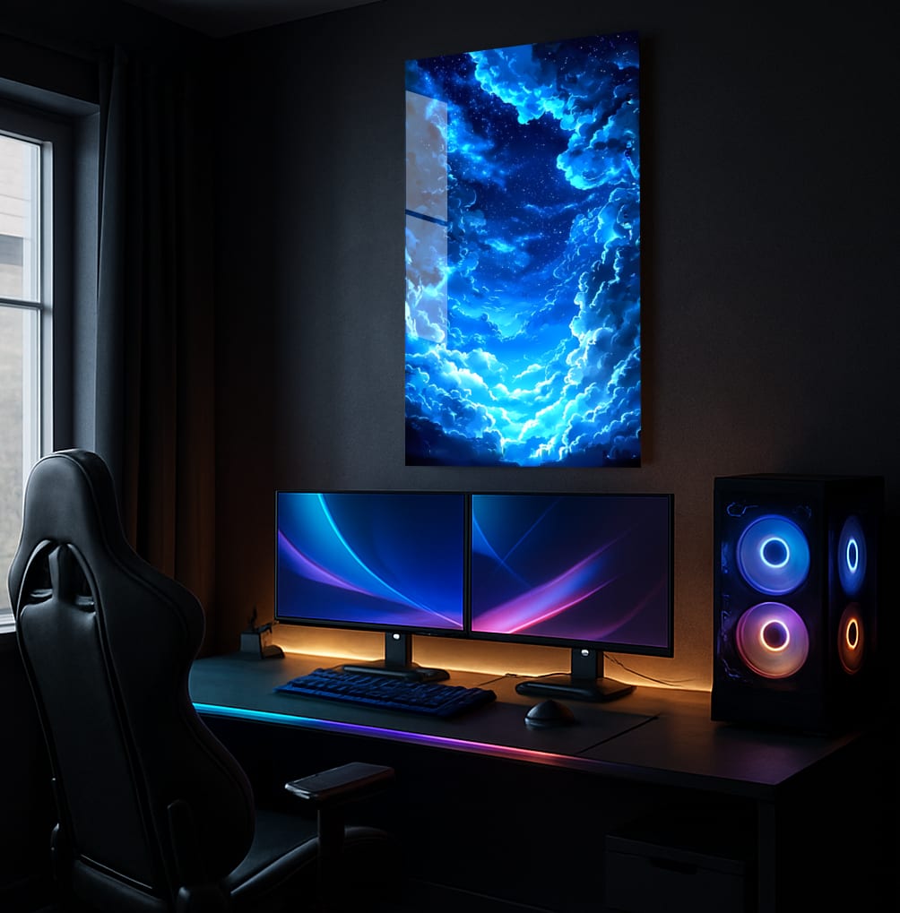 Azure Celestial Dreams - Lifestyle Mockup