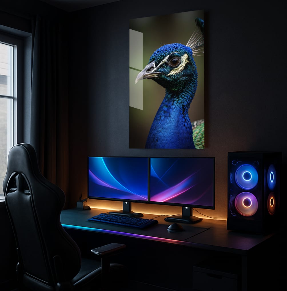 Peacock Feather Majesty - Lifestyle Mockup
