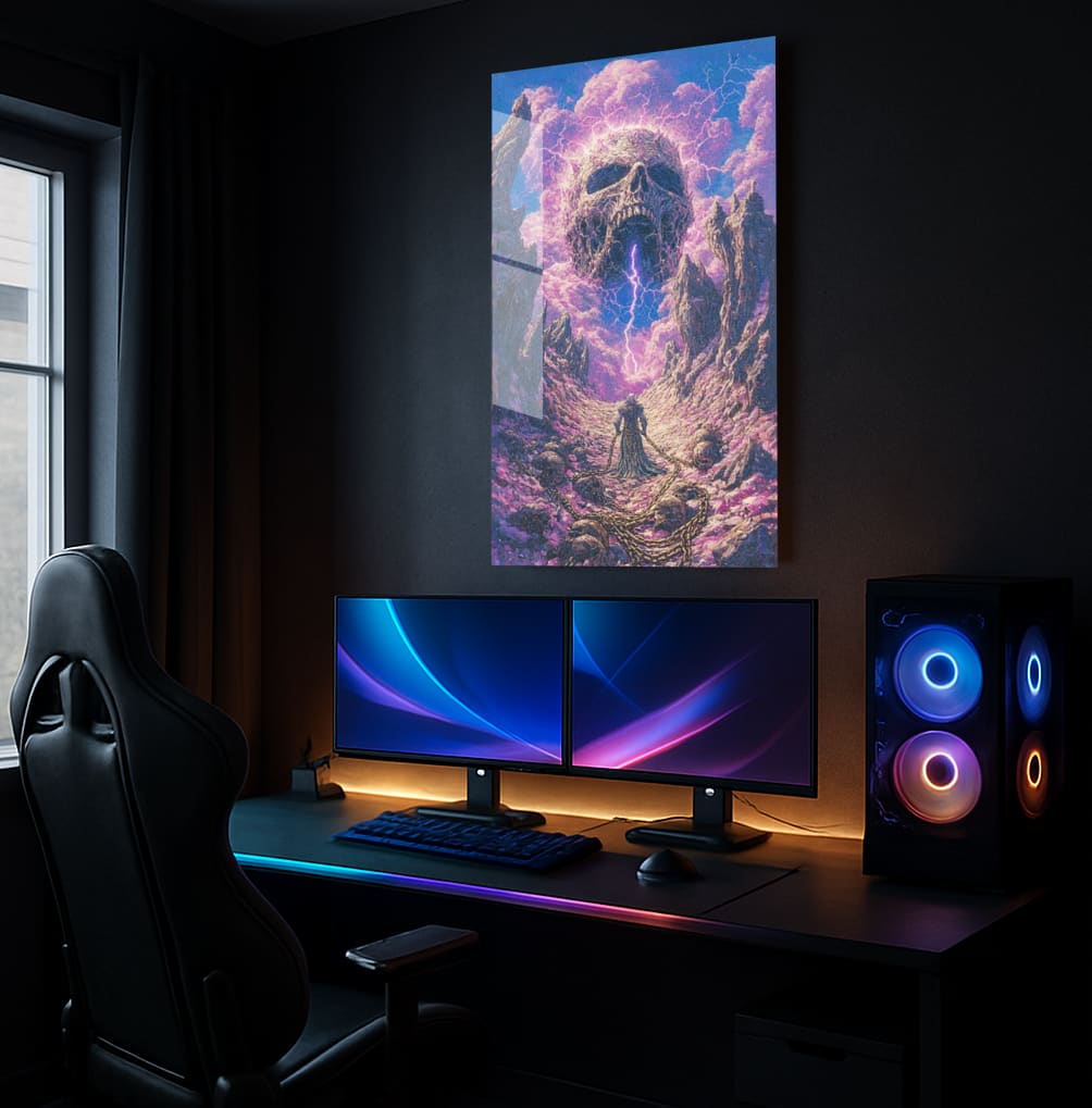 Ethereal Skull Vortex - Showcase Mockup