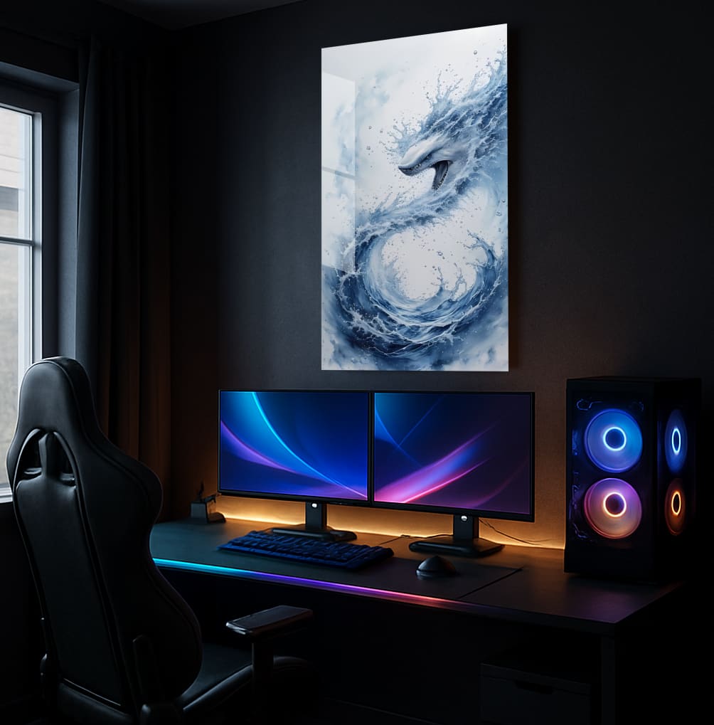 Water Dragon Surge - Showcase Mockup