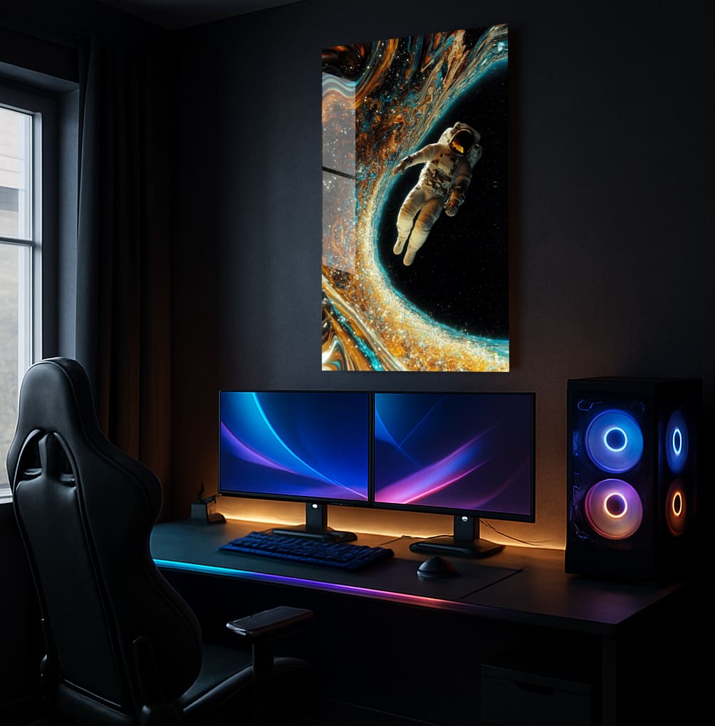 Cosmic Wanderer's Embrace - Showcase Mockup