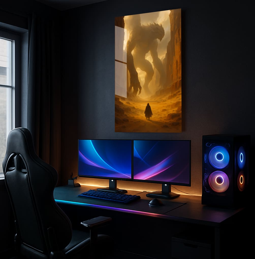 Colossal Encounter Ahead - Showcase Mockup