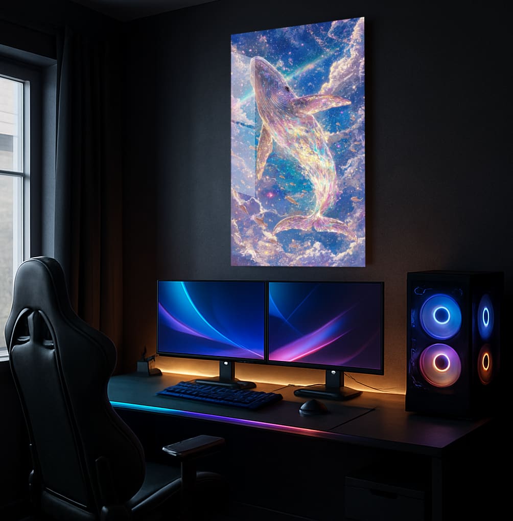 Cosmic Whale Dream - Showcase Mockup