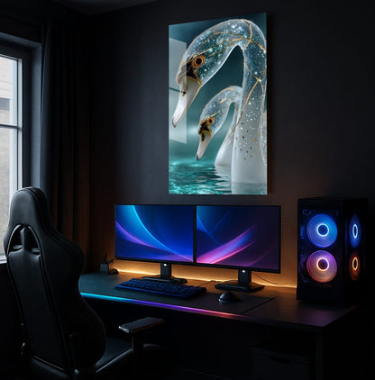 Celestial Swan Serenity - Lifestyle Mockup