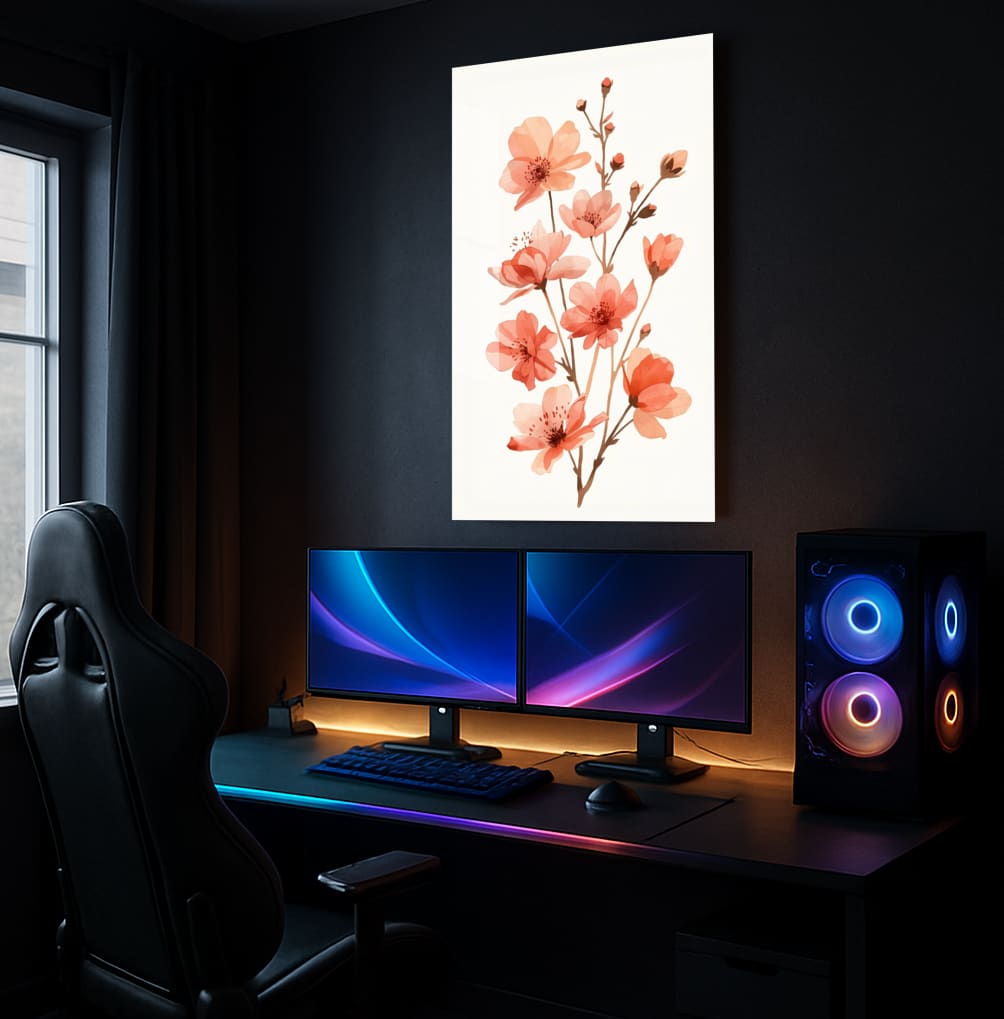 Coral Blossom Dreams - Showcase Mockup