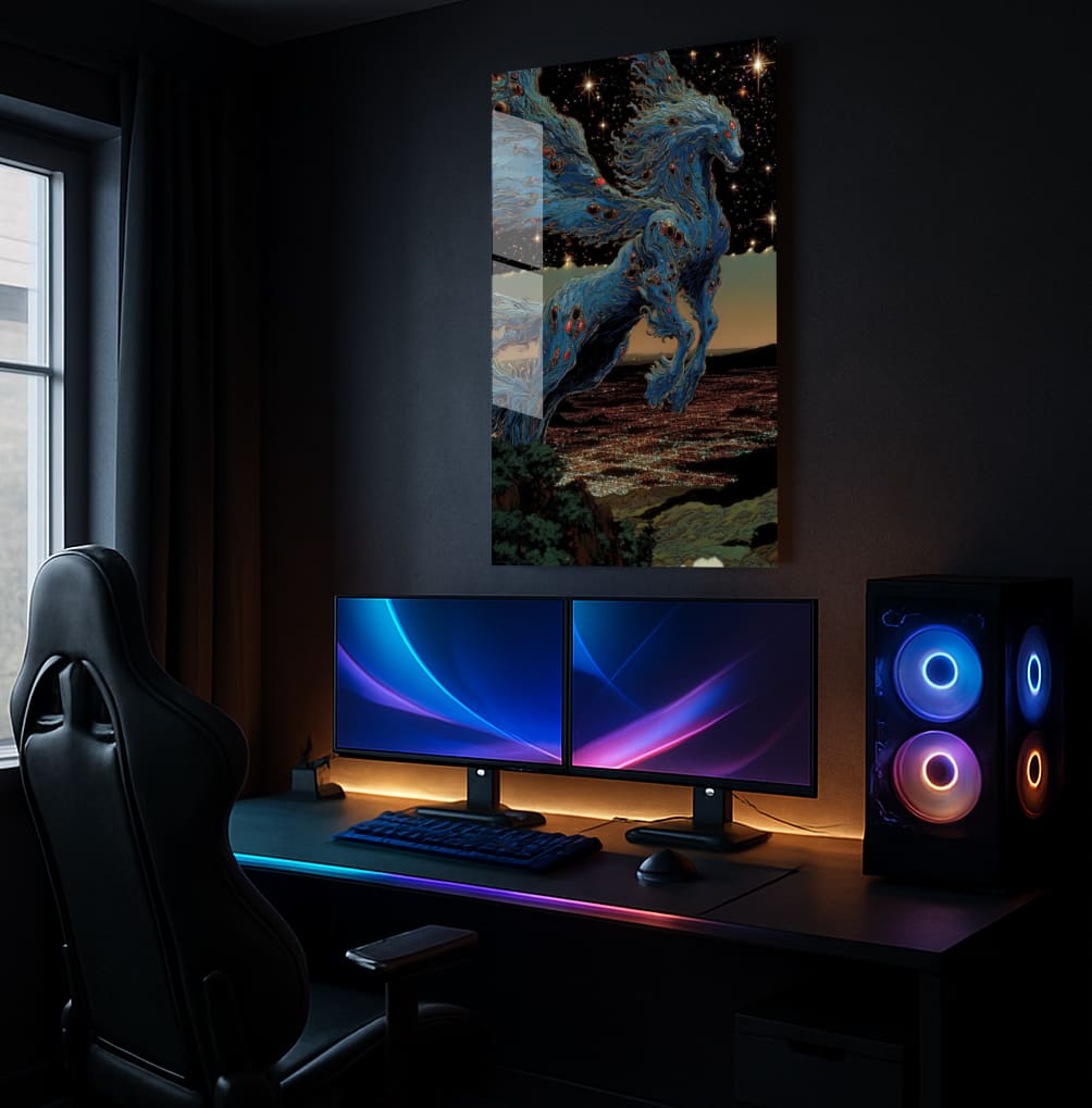 Celestial Blue Beast - Showcase Mockup