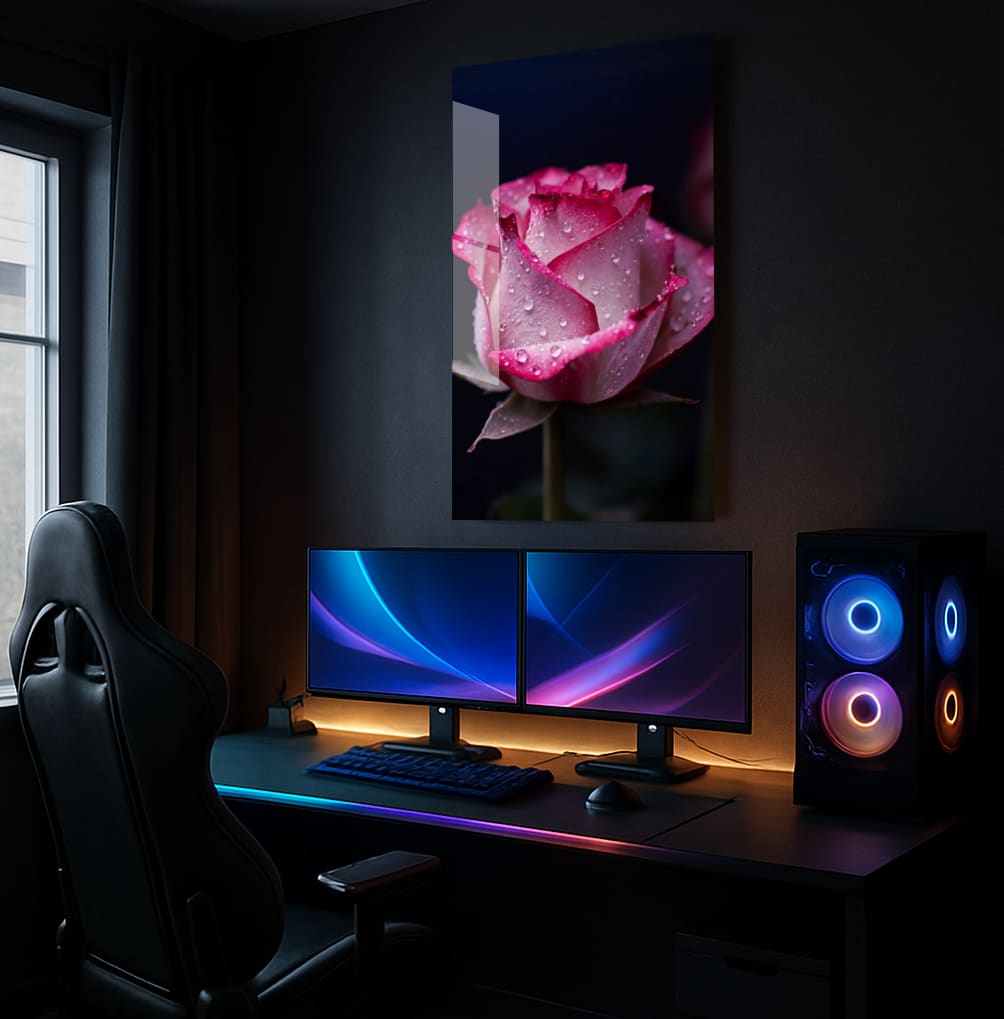 Dew Kissed Rose - Showcase Mockup